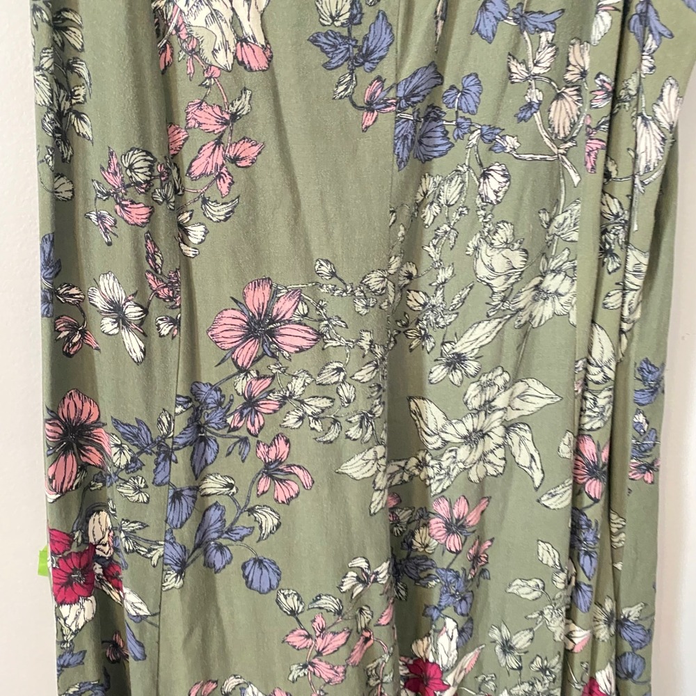 Torrid Womens Cottagecore Mini Dress Size 1 Floral Caged V-Neck Boho Casual - Picture 4 of 6